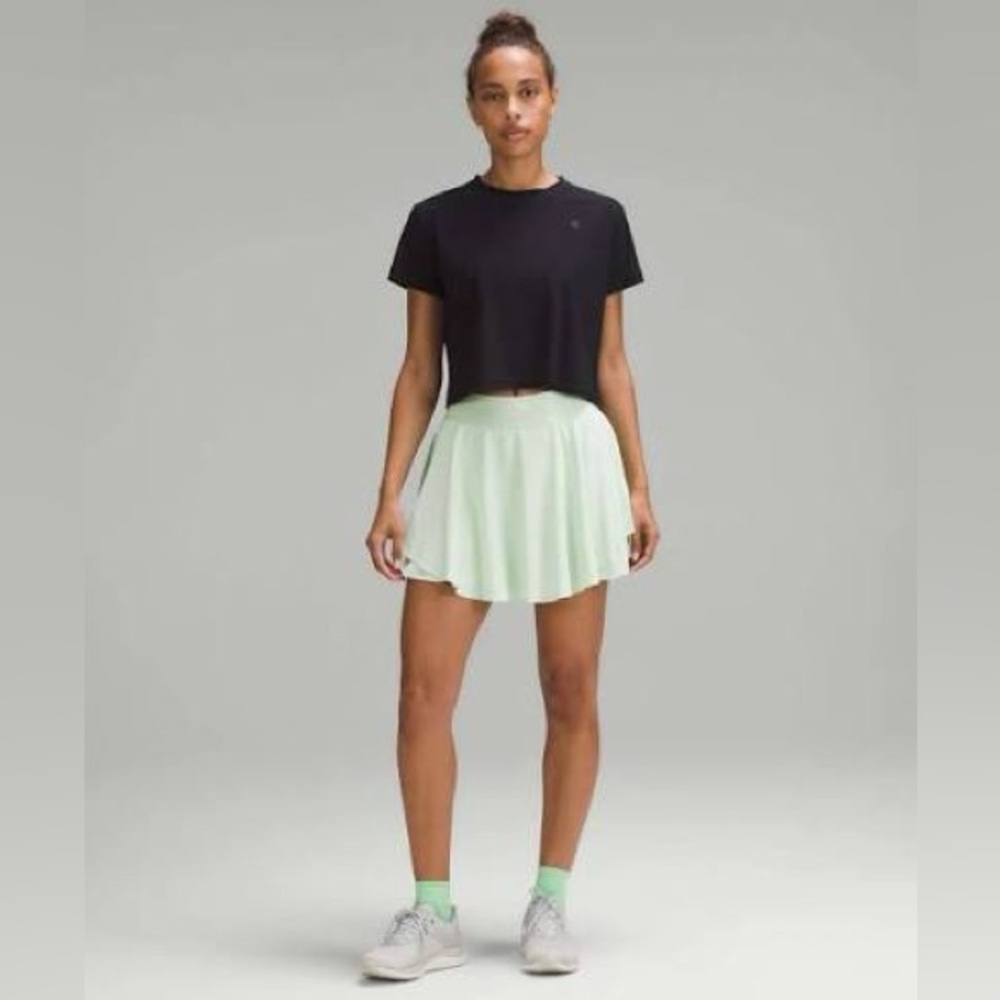 Lululemon Court Rival High-Rise Skirt Long Kohlrabi Green, size 4
